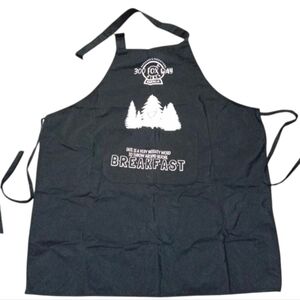 Fox Way Diner Apron Raven Cycle Series Black White Graphic By Owlcrate NIB